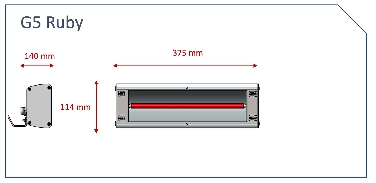 G5 RubyRed Infrared Heater