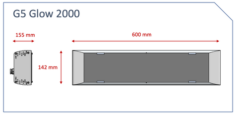 G5 Glow 2000 Infrared heater