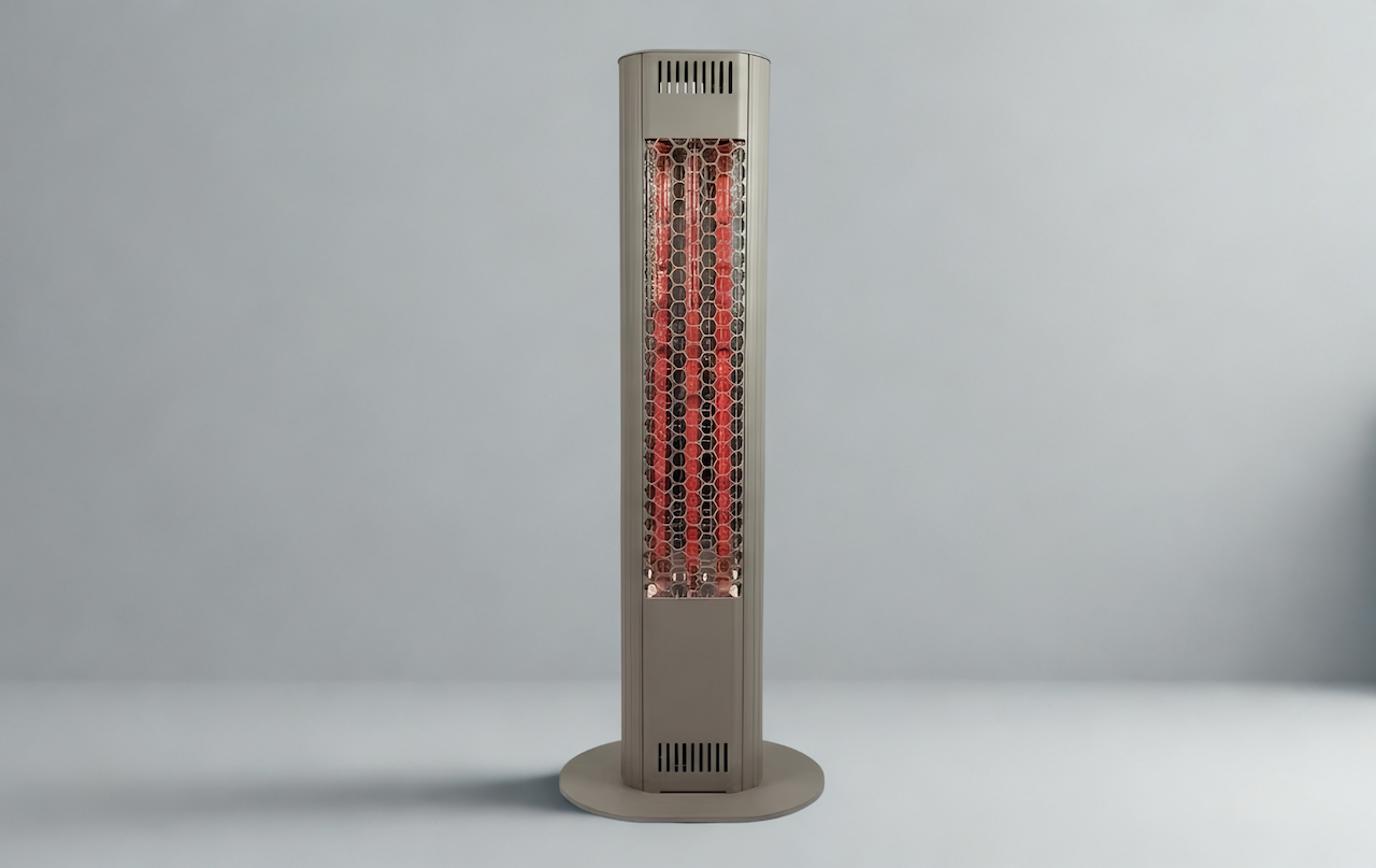 Striking Energy Ambienté Mobile tall, portable freestanding infrared heater.