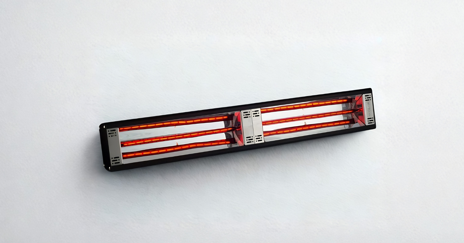 Striking Energy G5 Ruby heavy-duty commercial infrared heater for warehouses and factories.